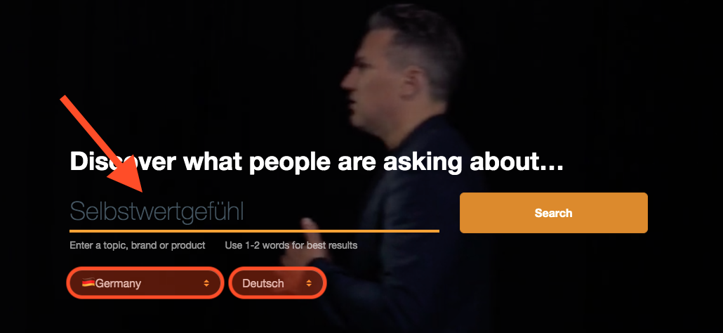 Screenshot Tool AnswerThePublic.com