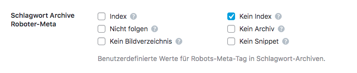 WordPress RankMath-Plugin: Schlagwörter auf noindex stellen