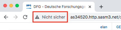 Google Chrome: http nicht sicher