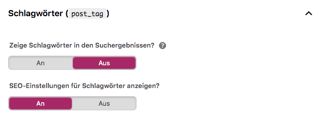 WordPress Yoast-Plugin: Schlagwörter auf noindex stellen