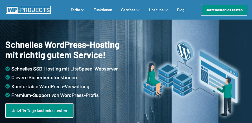 wp projects - wordpress hosting anbieter