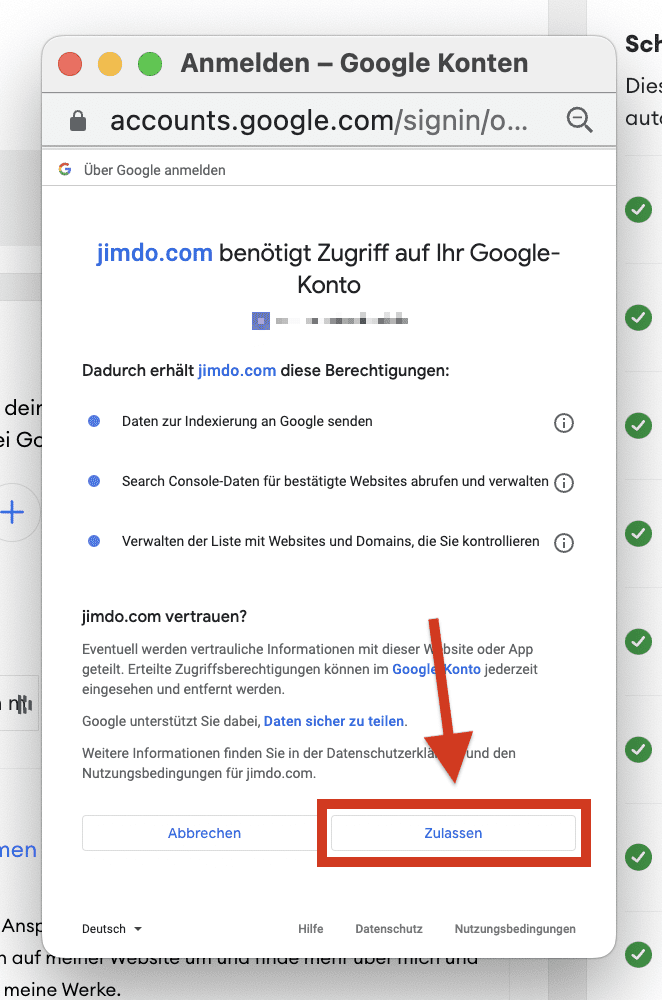 jimdo website google search console verbinden anleitung 4