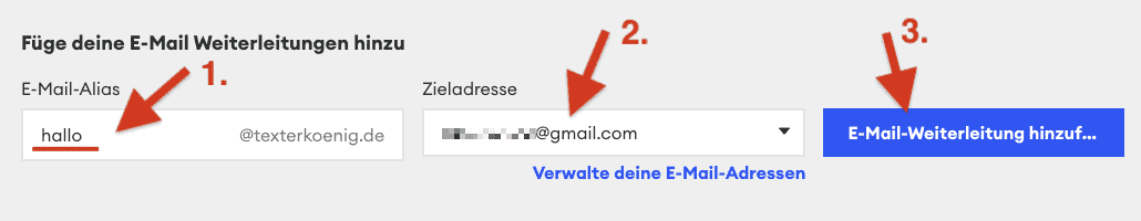 jimdo e-mail weiterleitung einrichten (3)