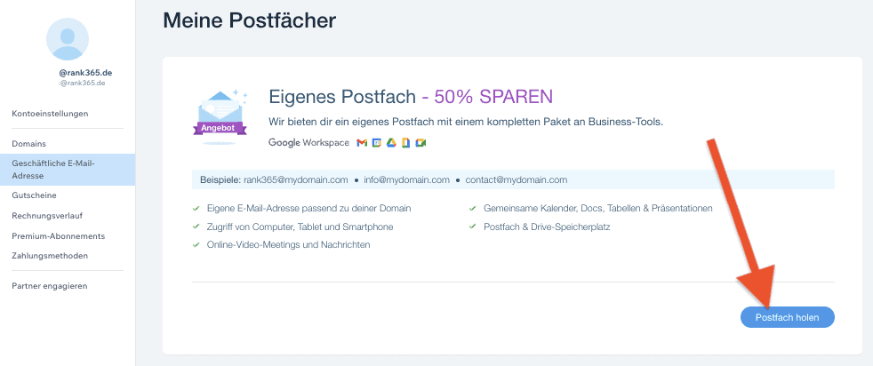 Wix email Domain (2)