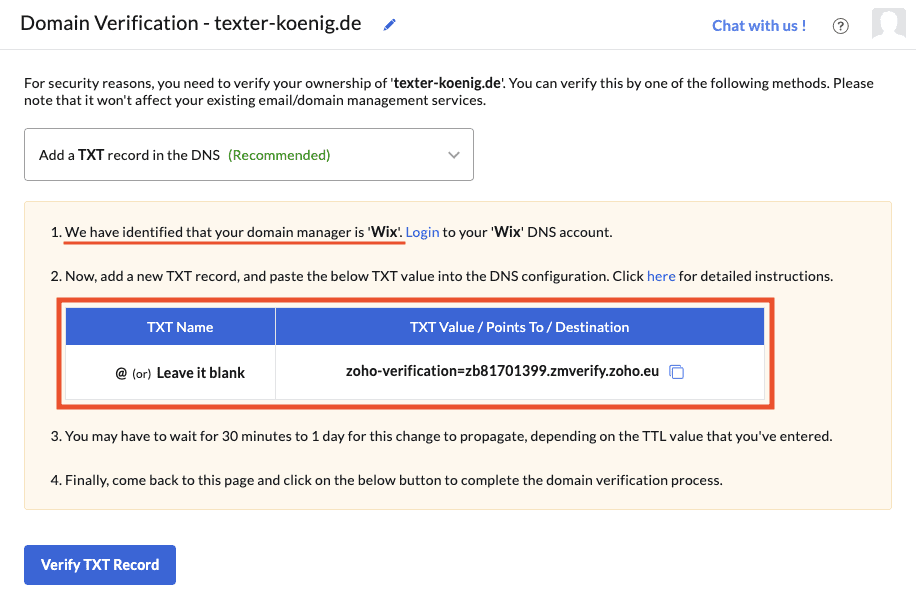 Wix kostenlose E-mail mit Domain (6)