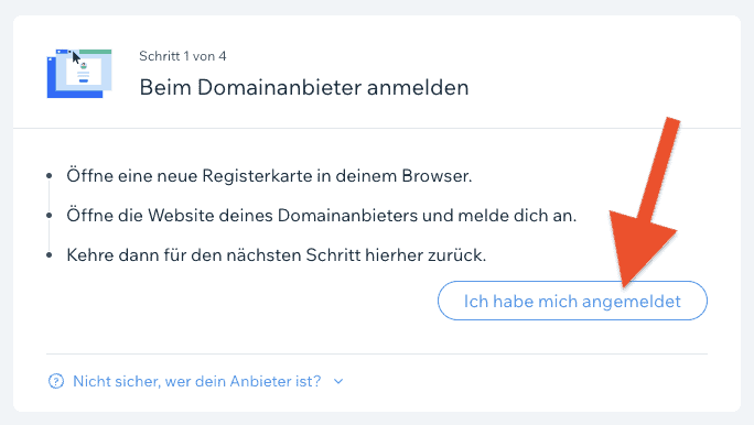 Wix externe Domain verbinden - Anleitung (5)