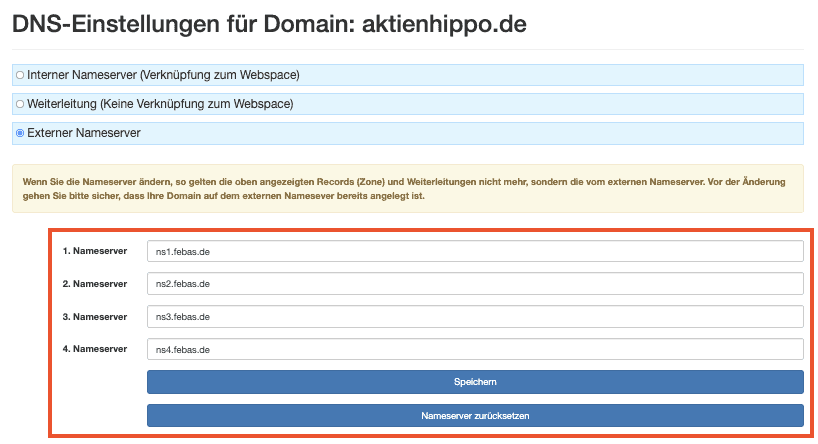 Wix externe Domain verbinden - Anleitung (7.2)